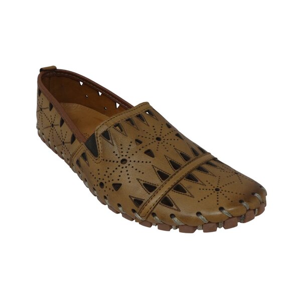 Spring Step Fusaro Brown Leather Flexible Loafers Flats Womens 38 US 7.5 - 8 - Picture 1 of 14